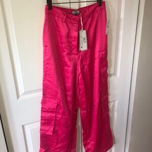 NWT size large fits like 10/12 satiny cargo pants.